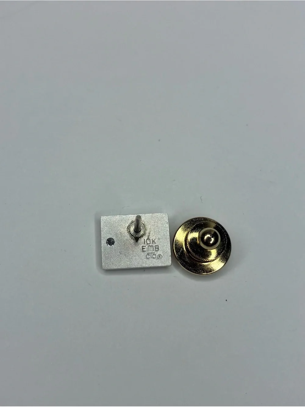 Vintage Gold And Silver Diamond 10K EMB CTO Horse Jockey Equestrian Lapel Pin